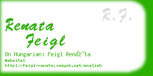 renata feigl business card